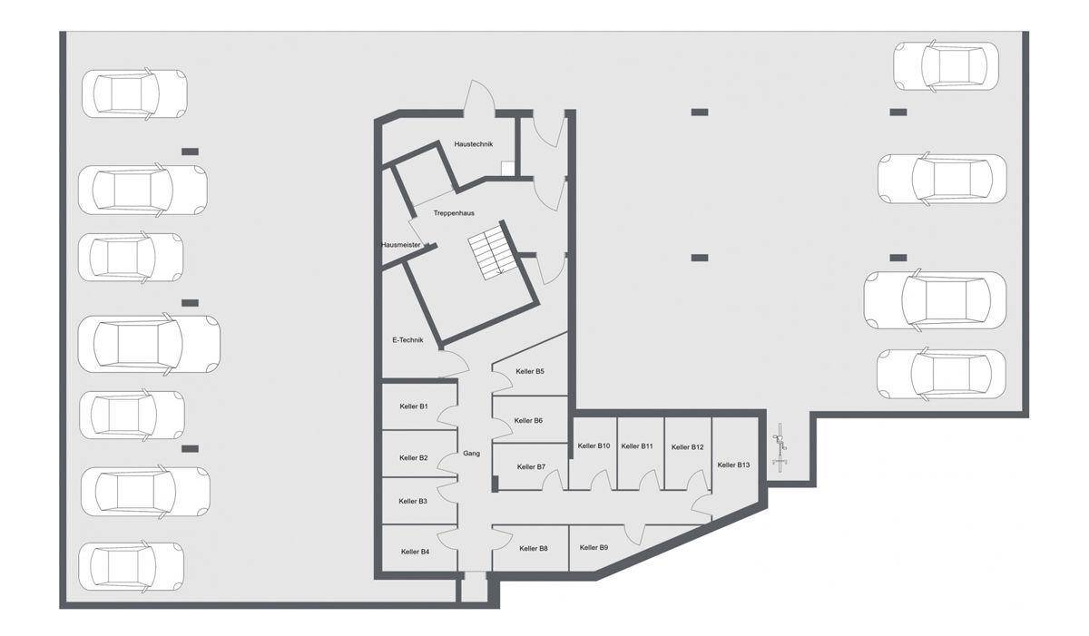 Tiefgarage Haus B