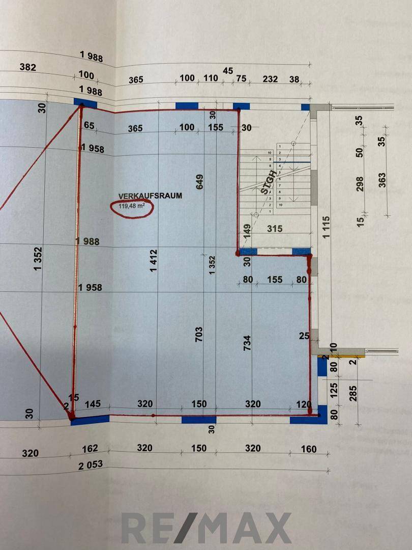 Plan Schauraum EG - B127 Seite