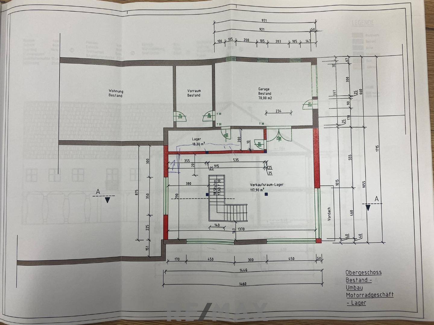 Plan Obergeschoss