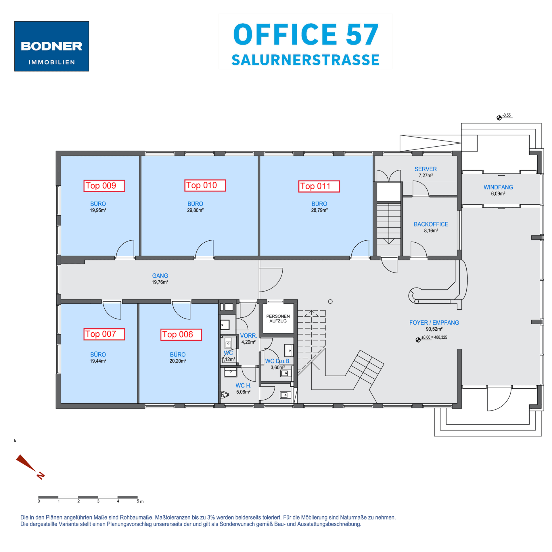 "Office 57" Kufstein - Kleinbüros oder Teilflächen ab 20 m² zu vermieten! - Ansicht 6