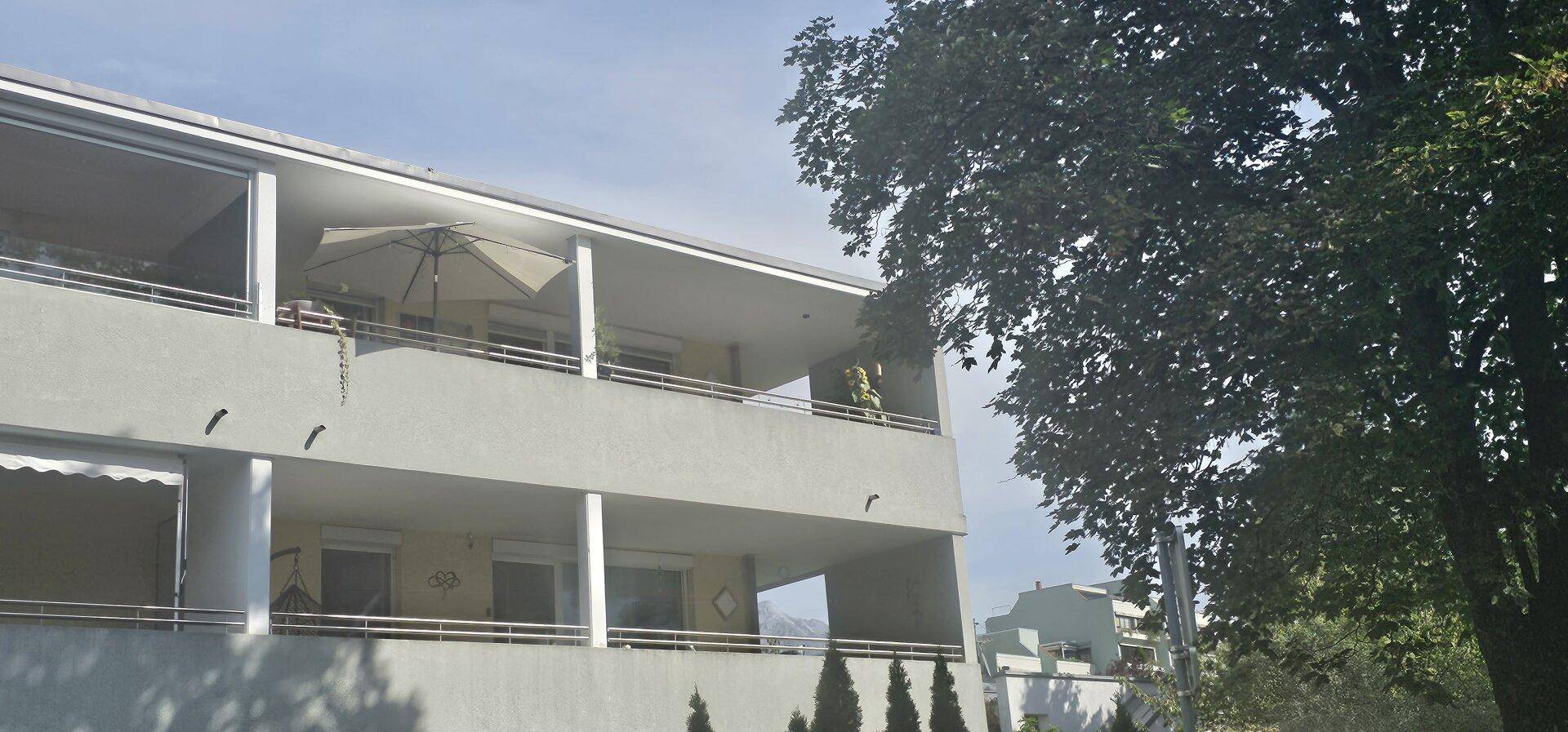 Ansicht auf die Terrasse