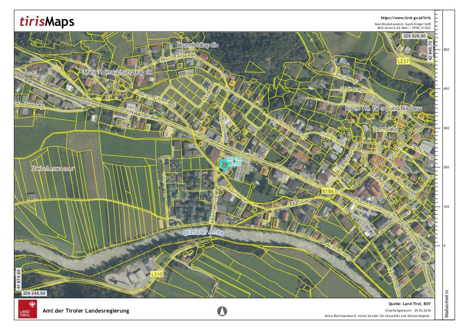 Lageplan aus der Ferne