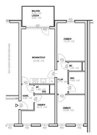 Wohnungsplan Top 15