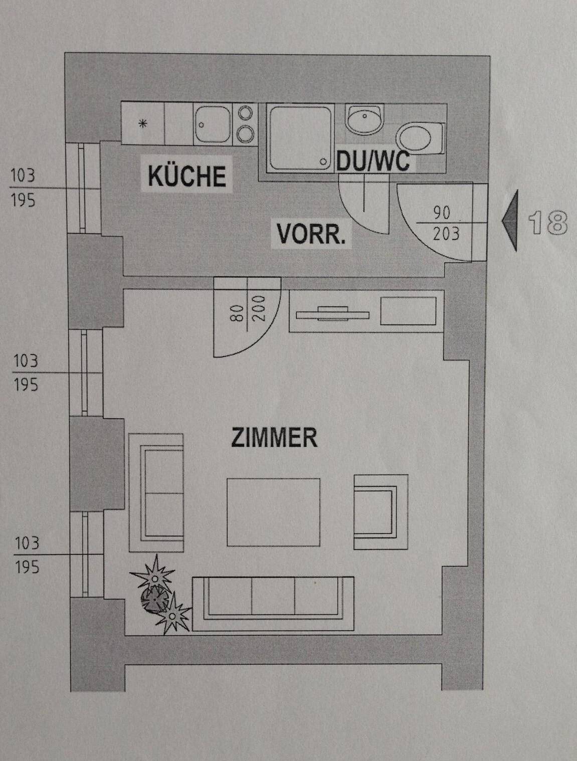 Grundriss Arbeitergasse 41 18