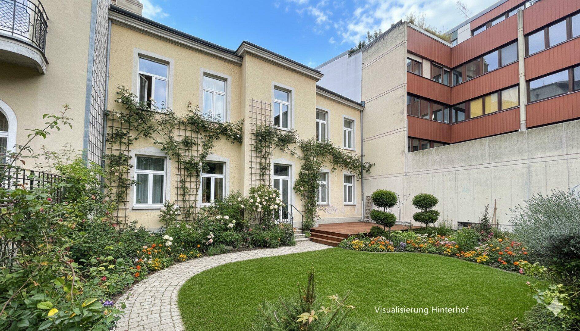Visualisierung Hinterhof/ Garten