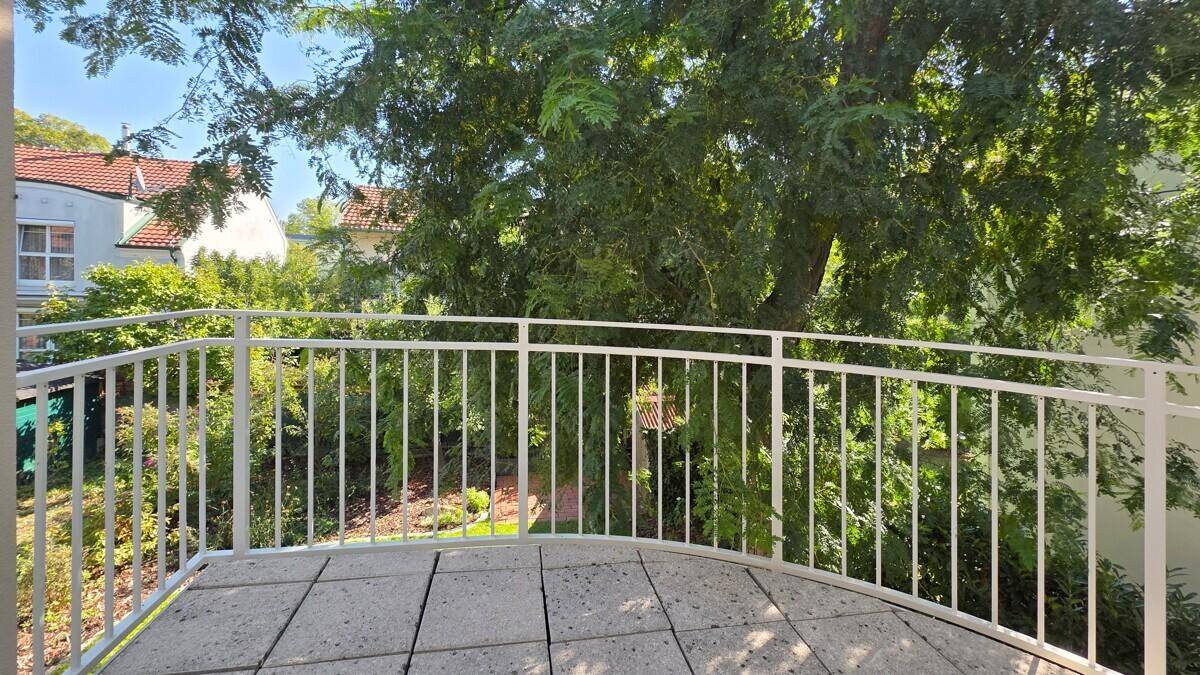 Balkon Gartensicht