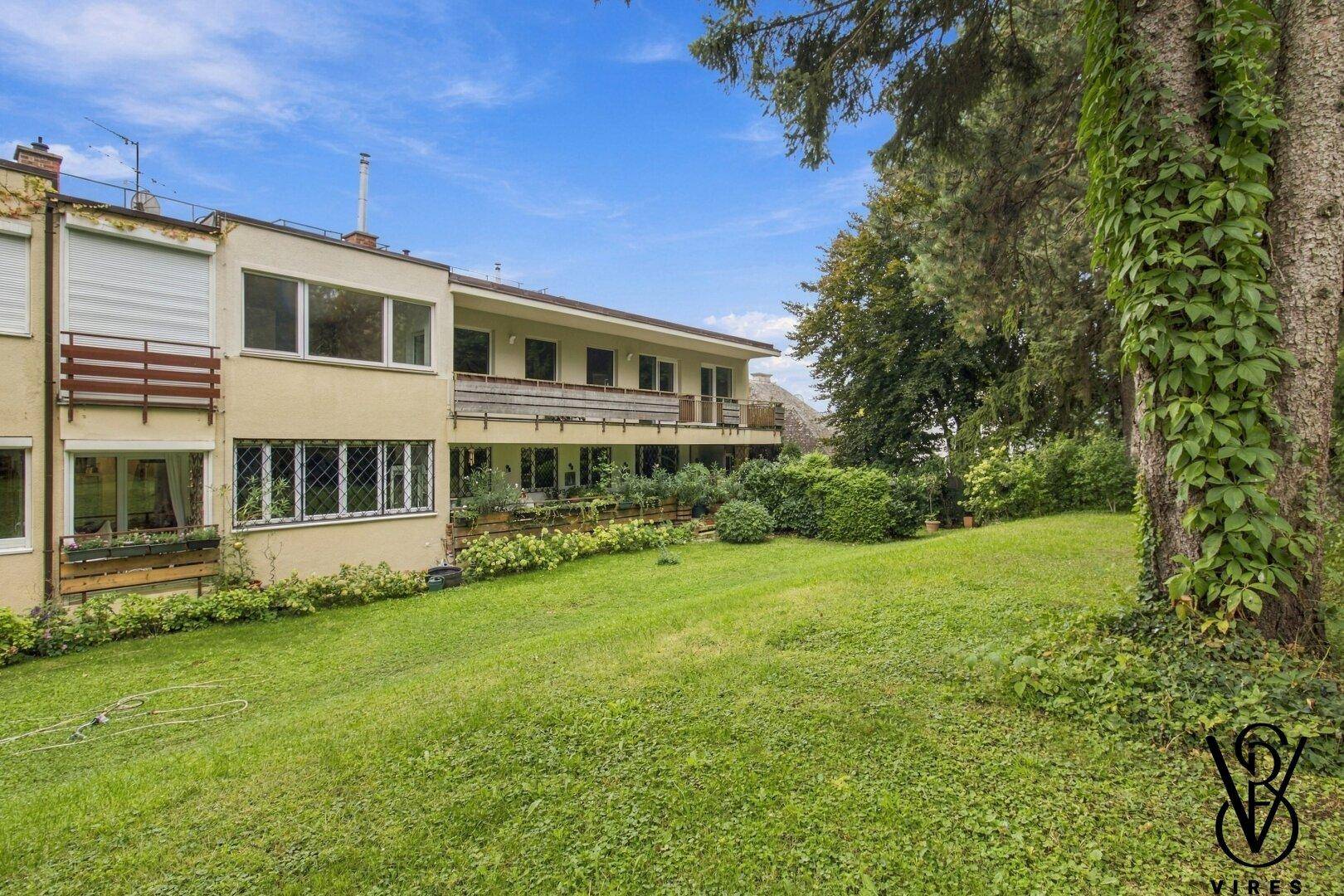 Gartenseite des Hauses