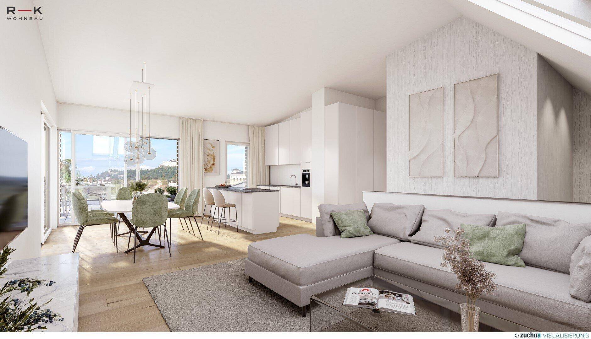 Penthouse mit Panoramaterrasse in Salzburg Aigen - Ansicht 5