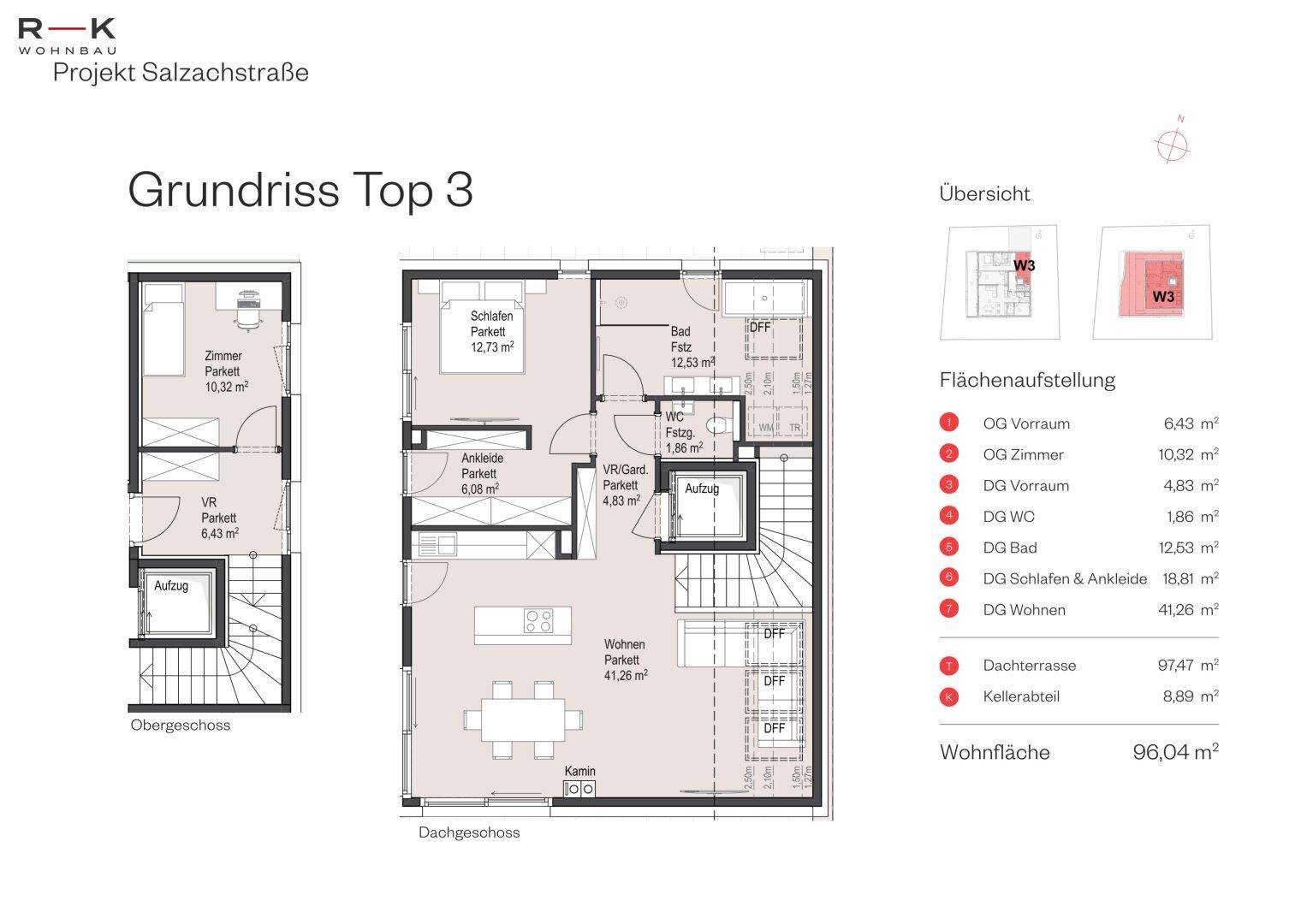 Penthouse mit Panoramaterrasse in Salzburg Aigen - Ansicht 6