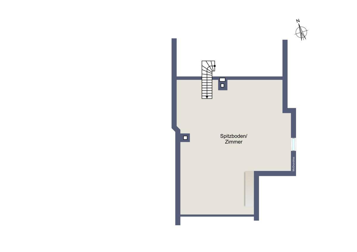 Grundriss Spitzboden