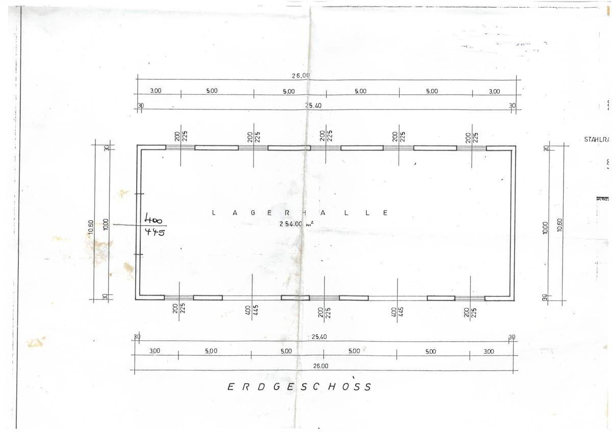 Grundriss Halle 2