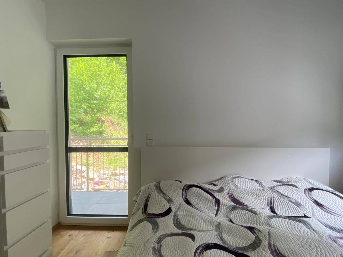 Schlafzimmer mit Balkon