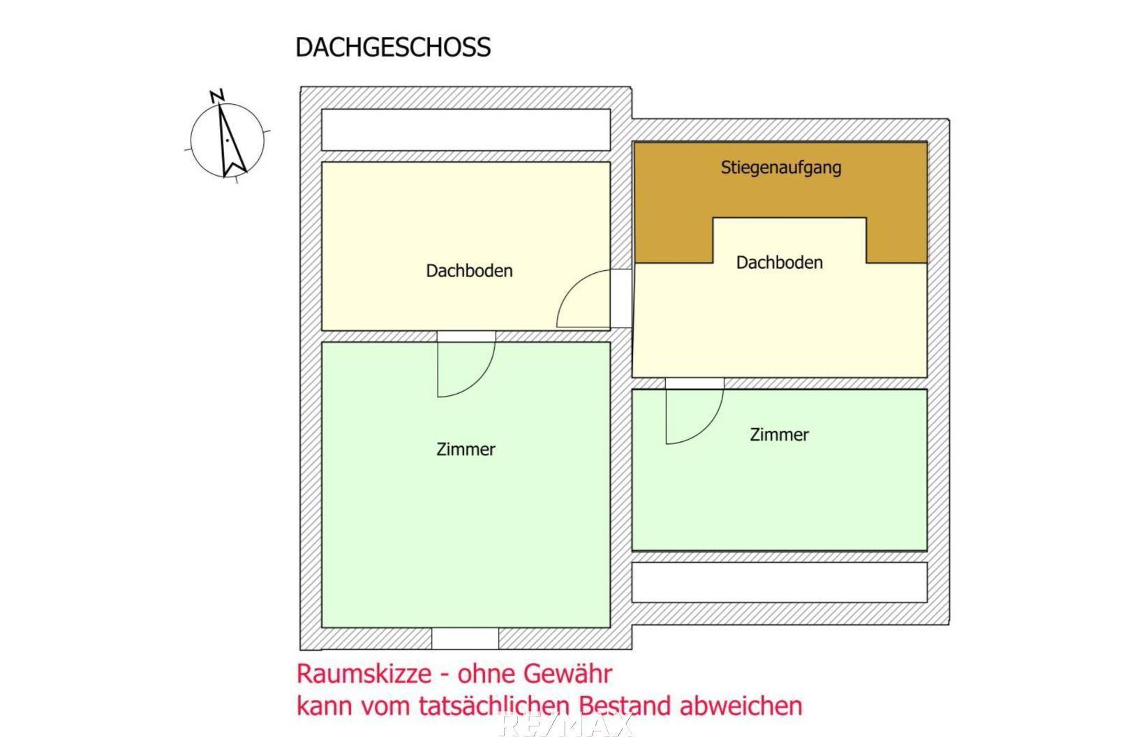 Skizze Dachgeschoss