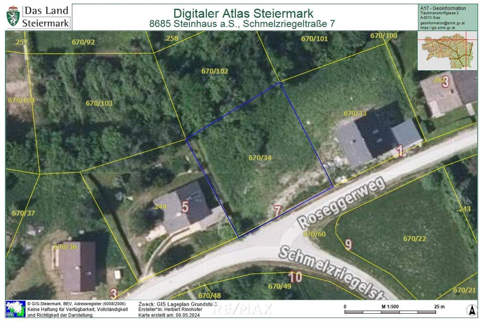 GIS Lageplan Grundstück