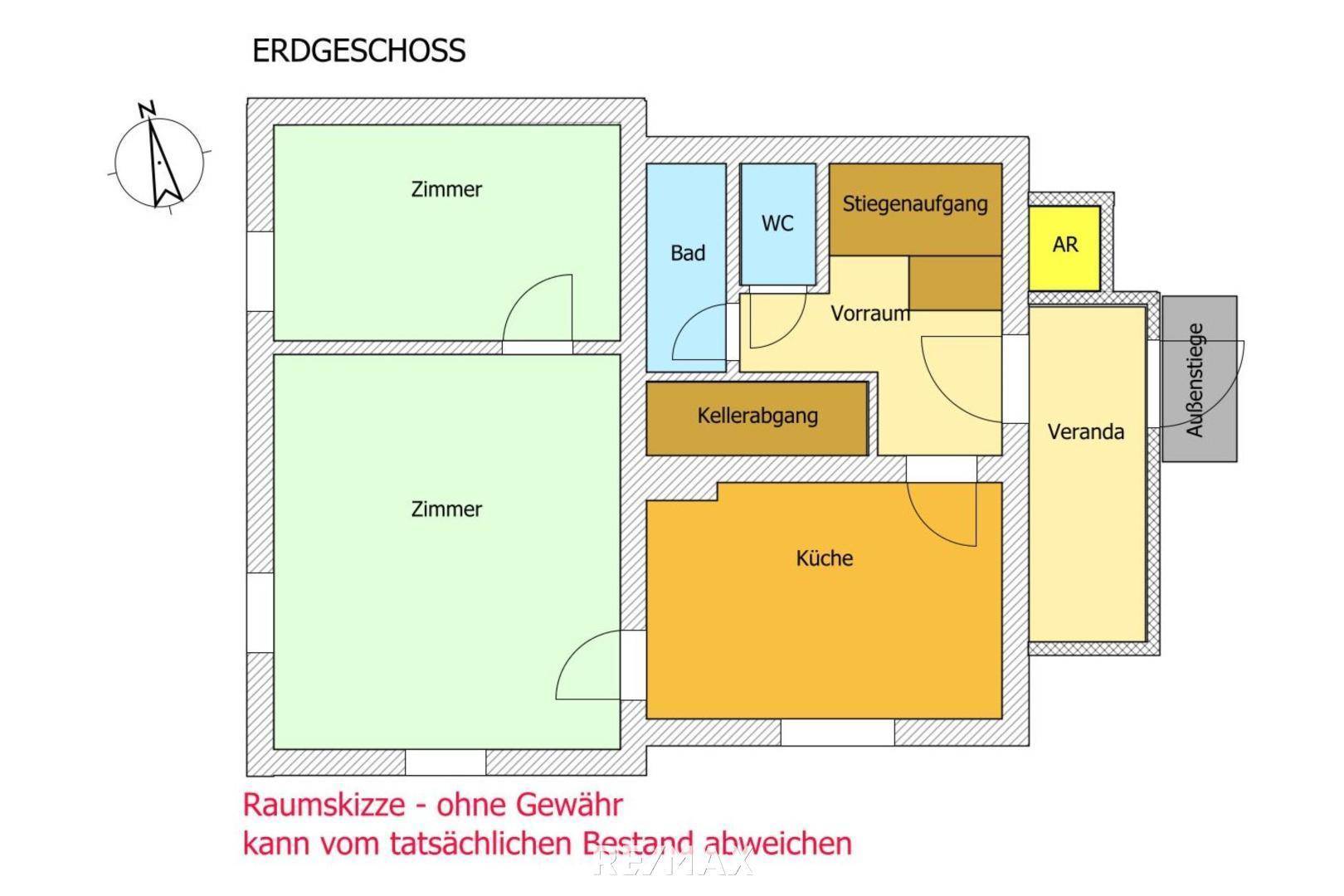 Skizze Erdgeschoss