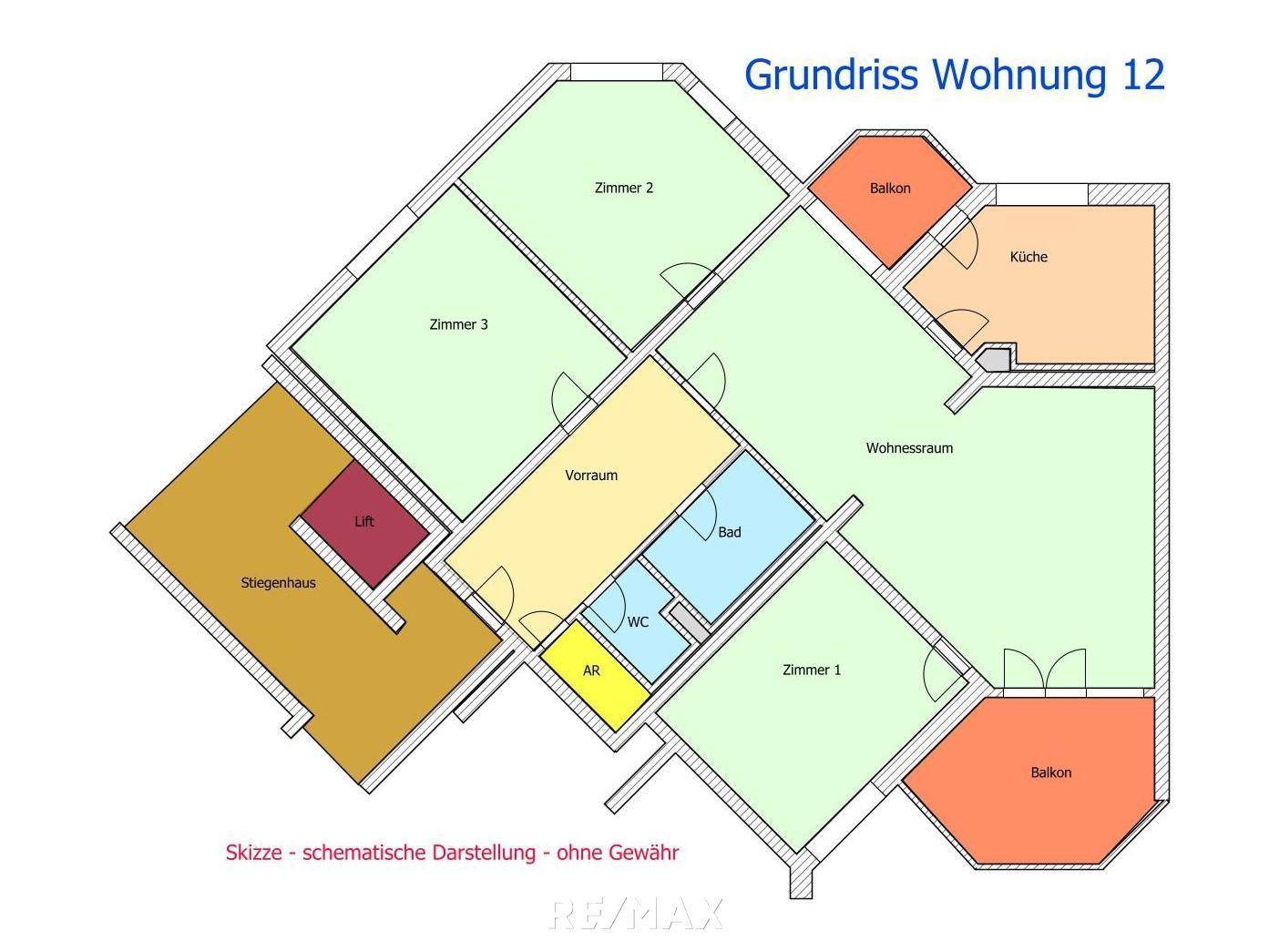 Grundriss Wohnung 12