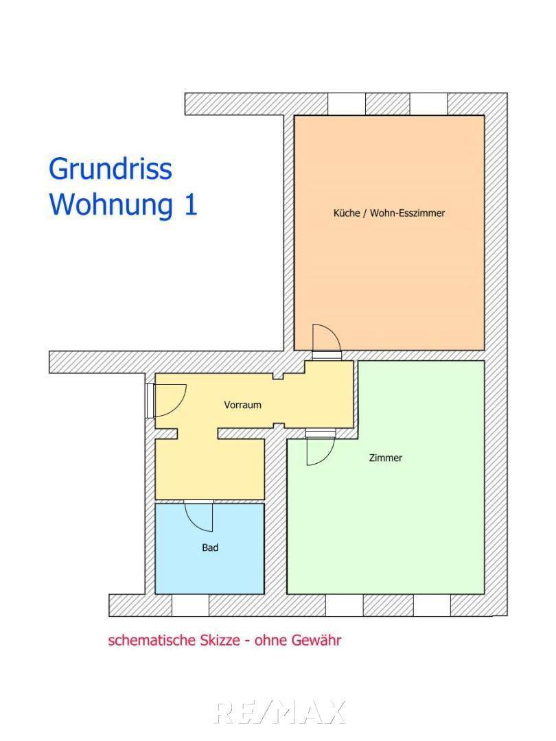 Grundriss Wohnung 1