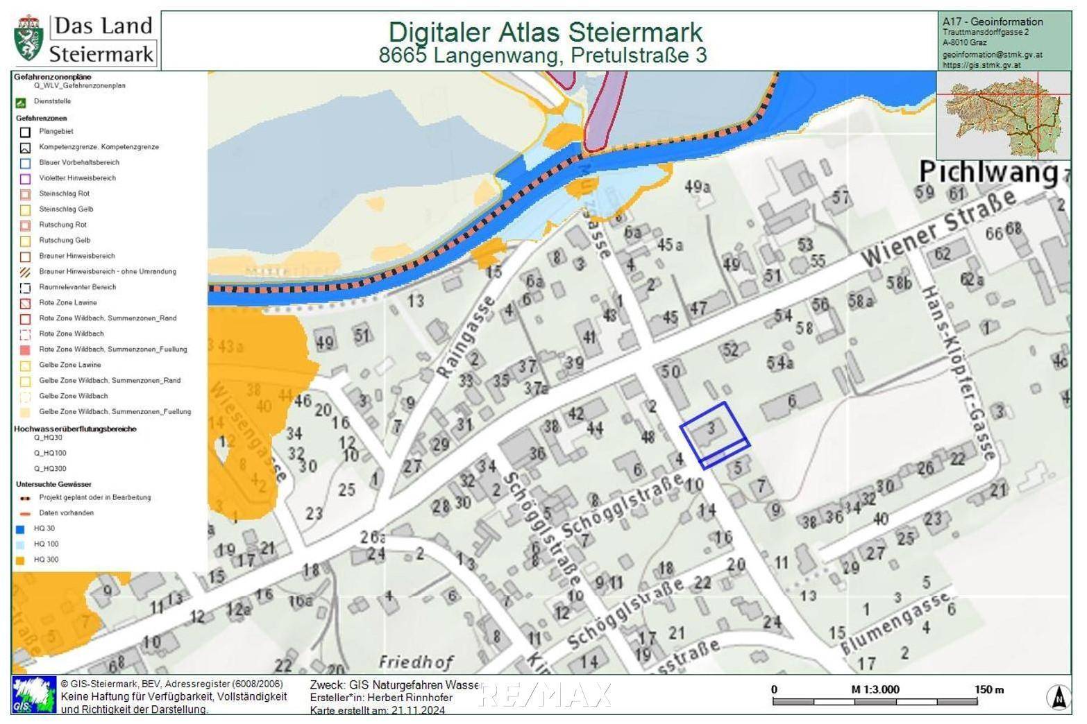 GIS Naturgefahren Wasser