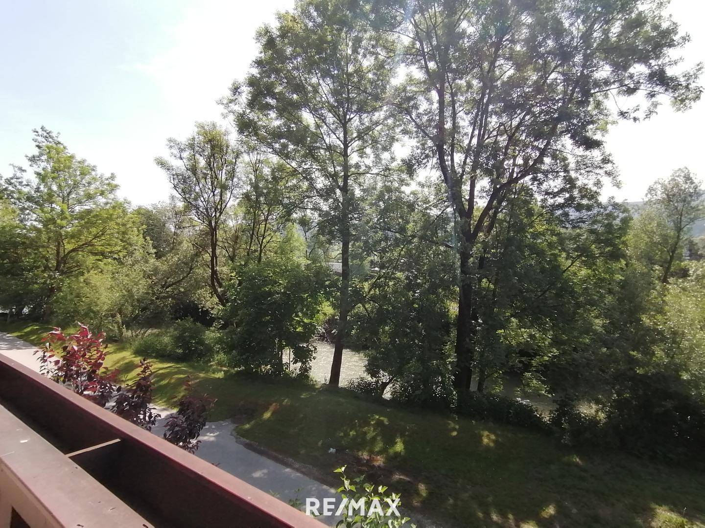 Aussicht Balkon Mürz