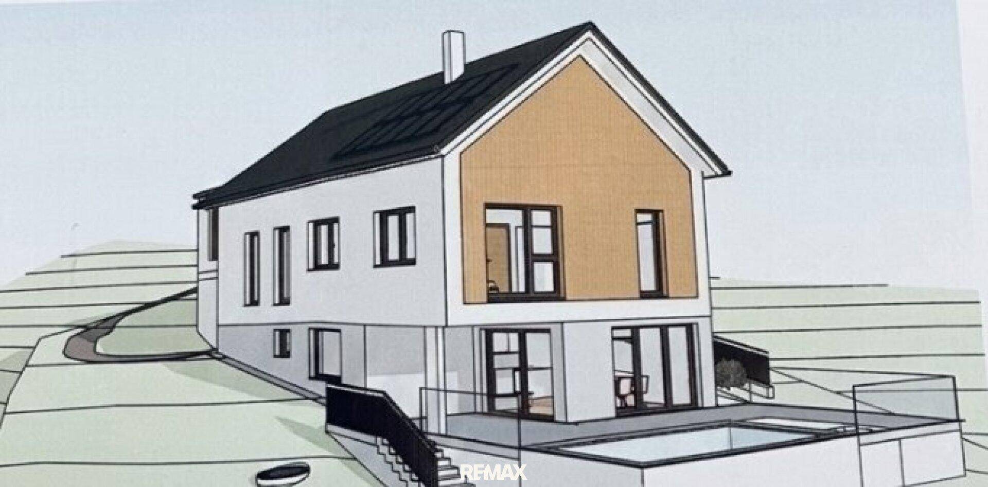 Mögliche Bebauung laut Einreichplan