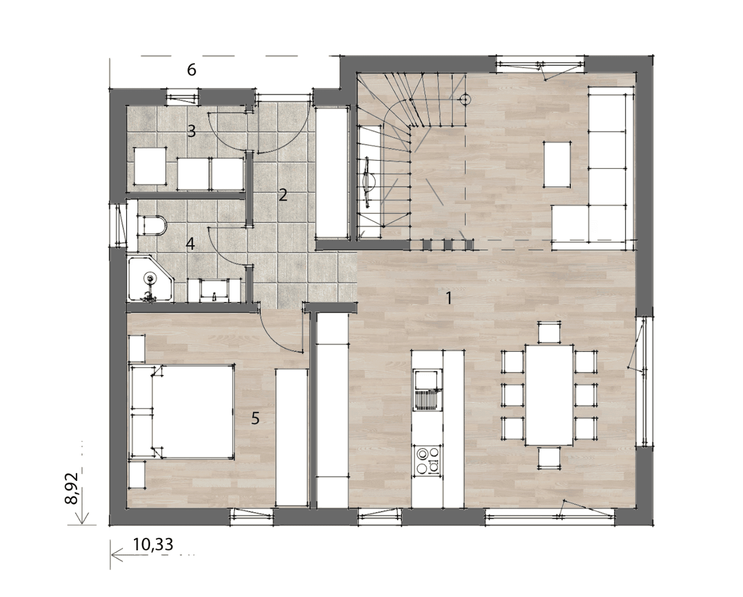 Traumhaus belagsfertig in Tadten mit Bodenplatte inkl. Grundstück / ab Eigenkapital 36.000,- - Ansicht 2