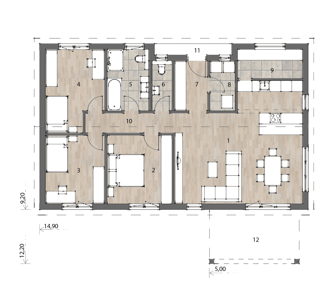 Kaufen statt Mieten / Top Bungalow belagsfertig 116 qm - Vista 2