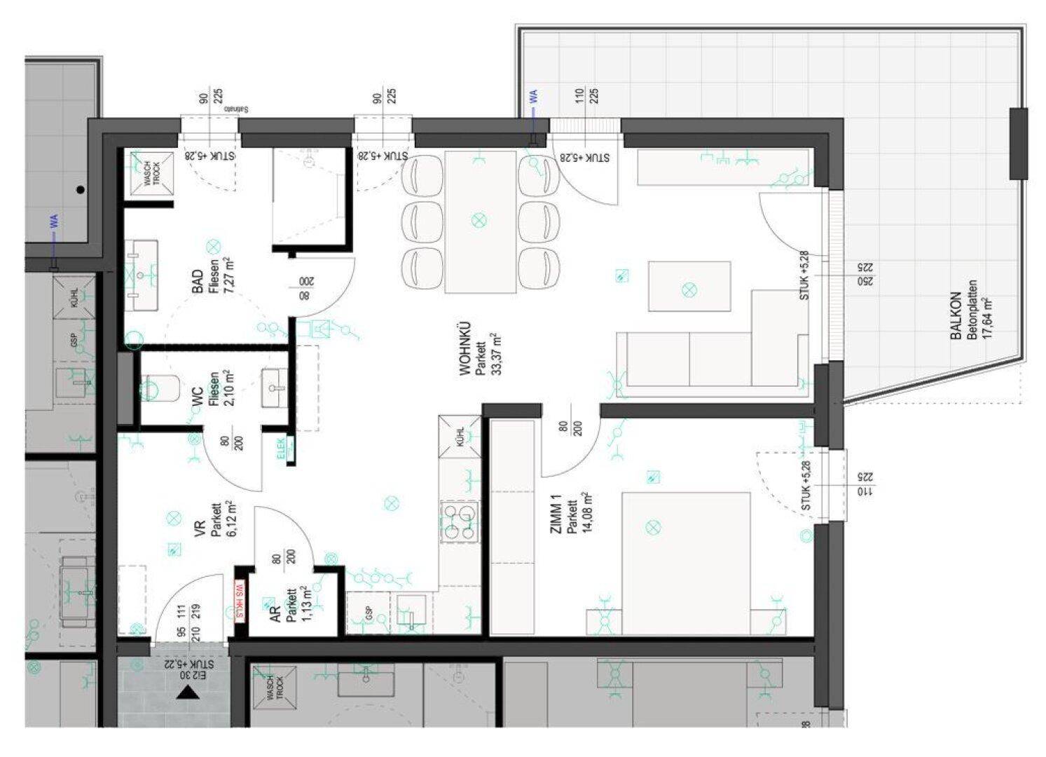 Grundriss - Top W8