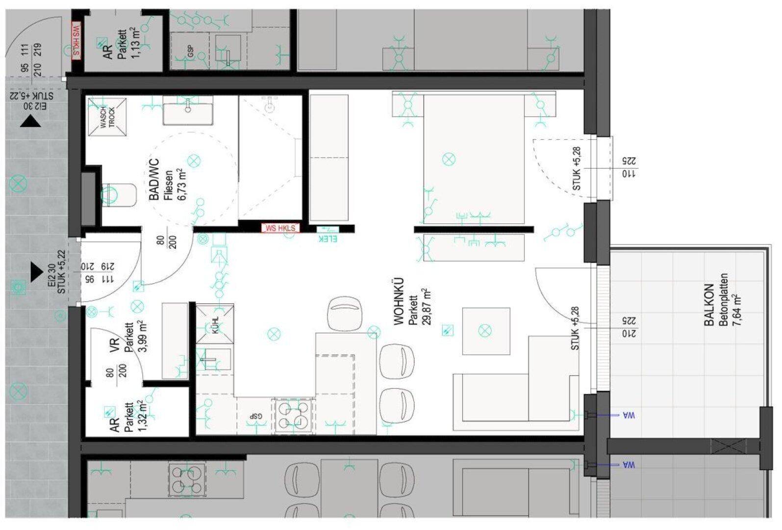 Grundriss - Top W9