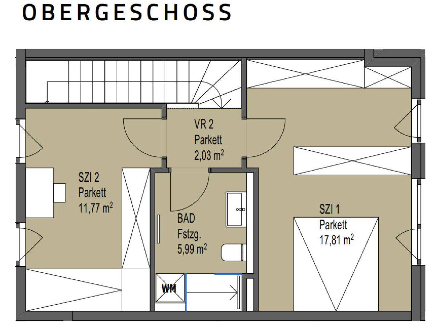 Obergeschoss H1 / T2