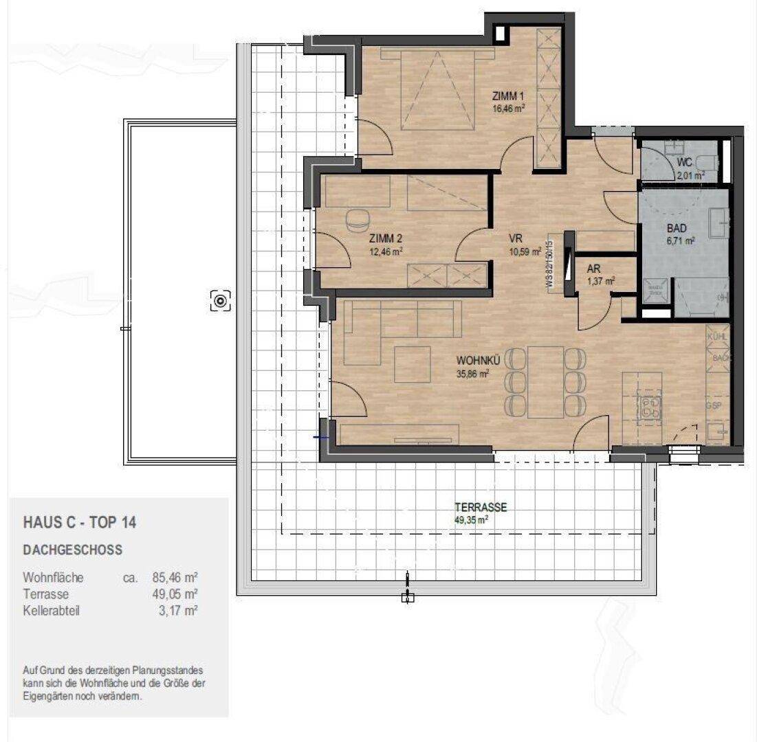 Grundriss - Top C14