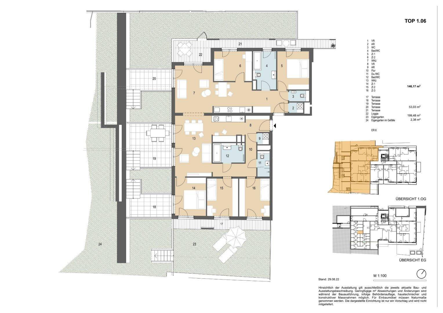 Wohnung Top 1.06, 1. Obergeschoss