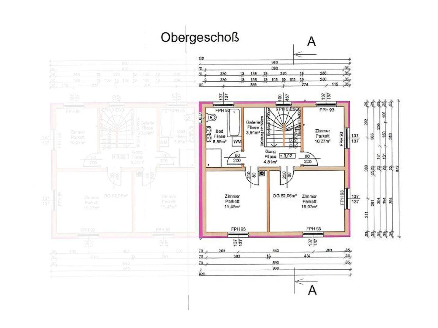 Grundriss Obergeschoss