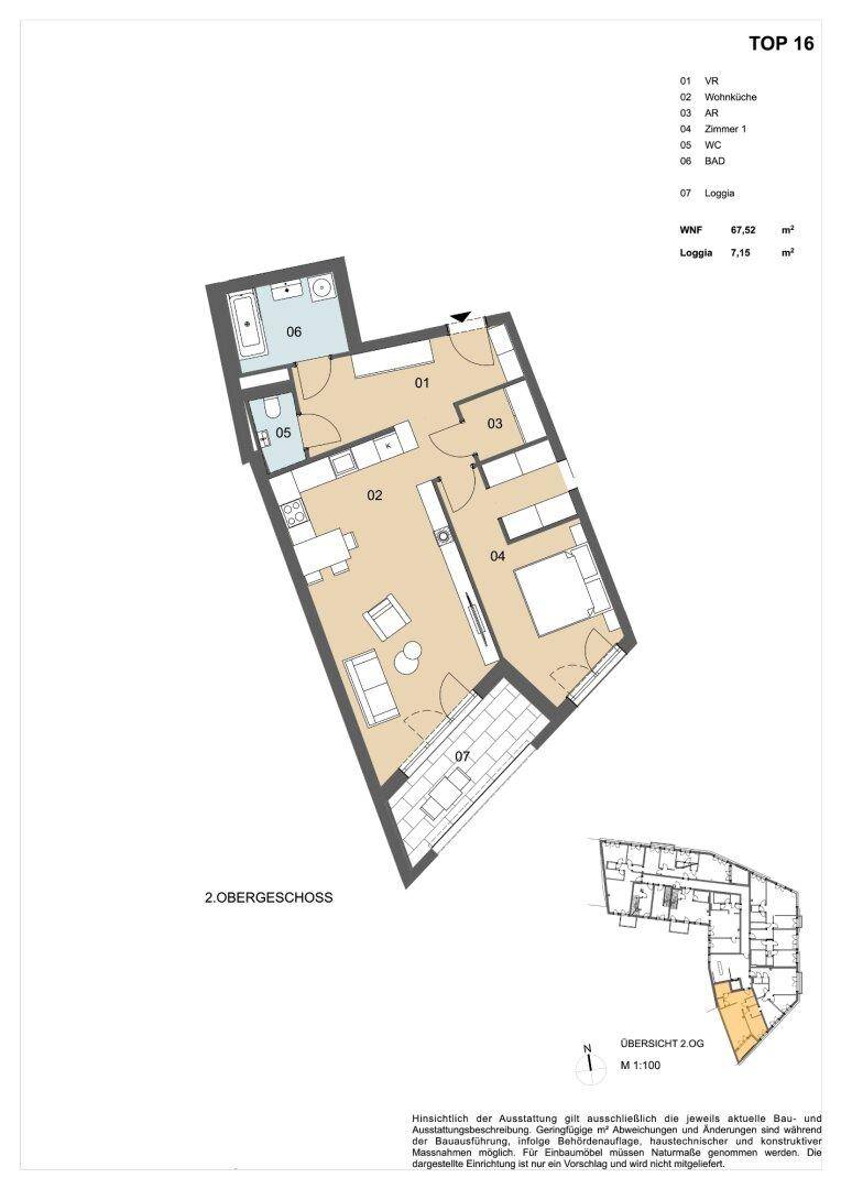 Wohnung Top 16, 2. Obergeschoss