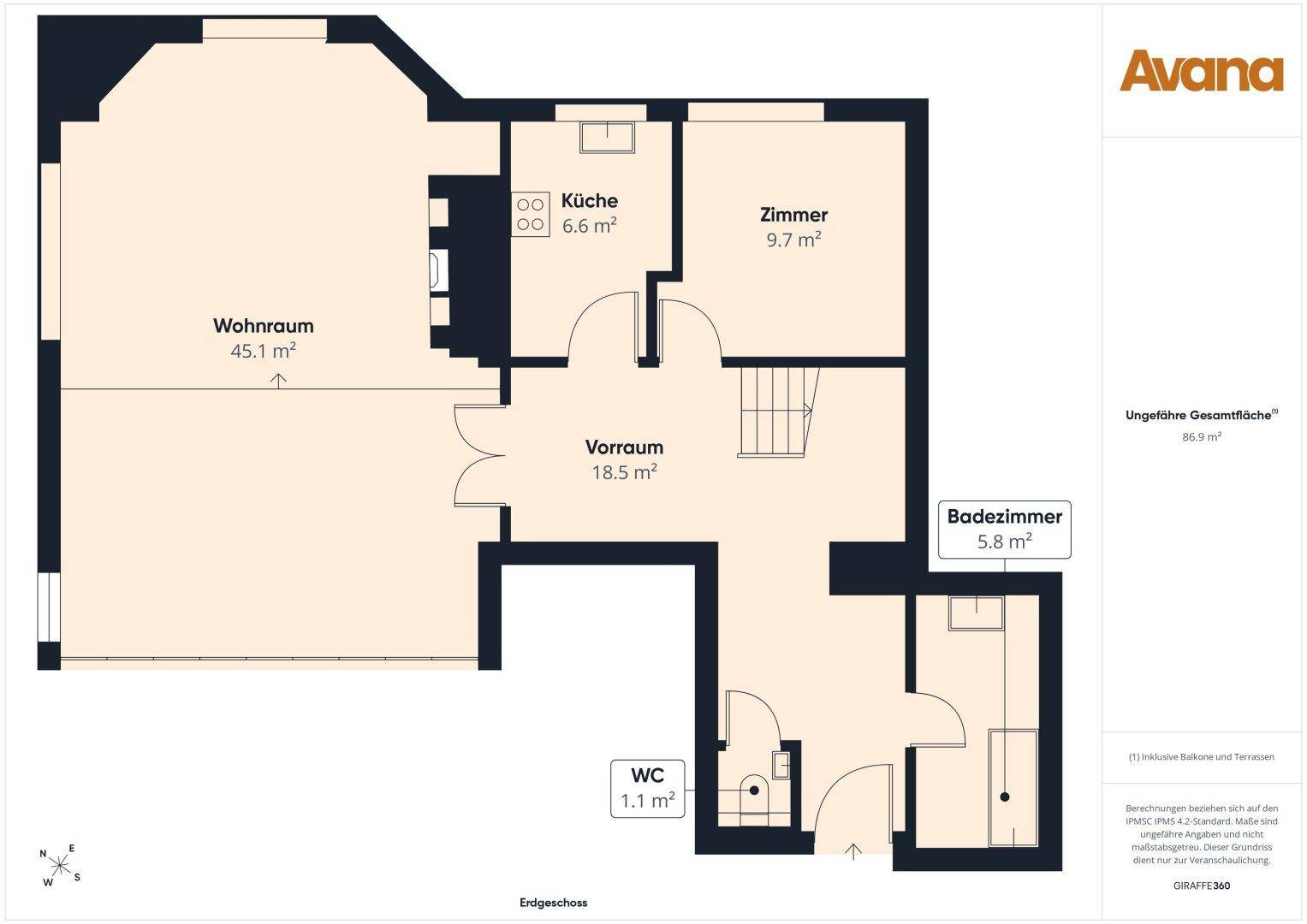 Grundriss 1. Dachgeschoss