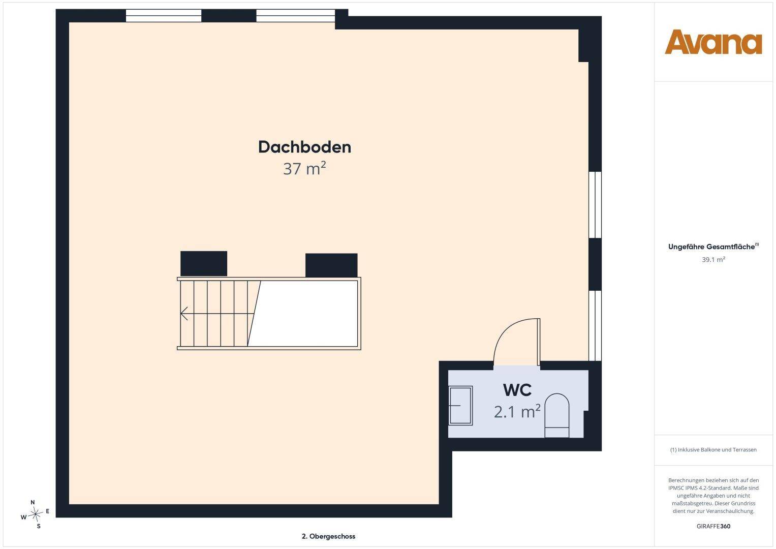 Grundriss Dachgeschoss