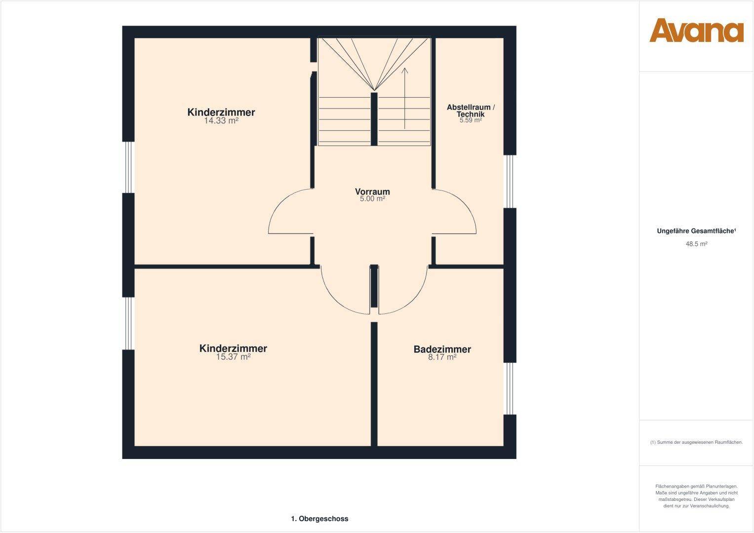 Grundriss 1. Obergeschoss