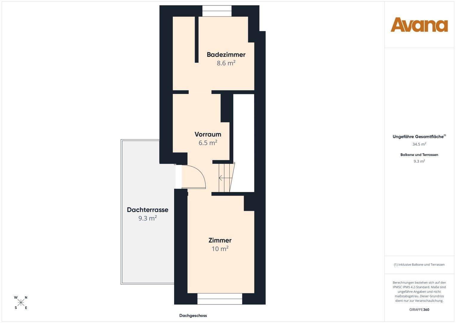 Grundriss Dachgeschoss