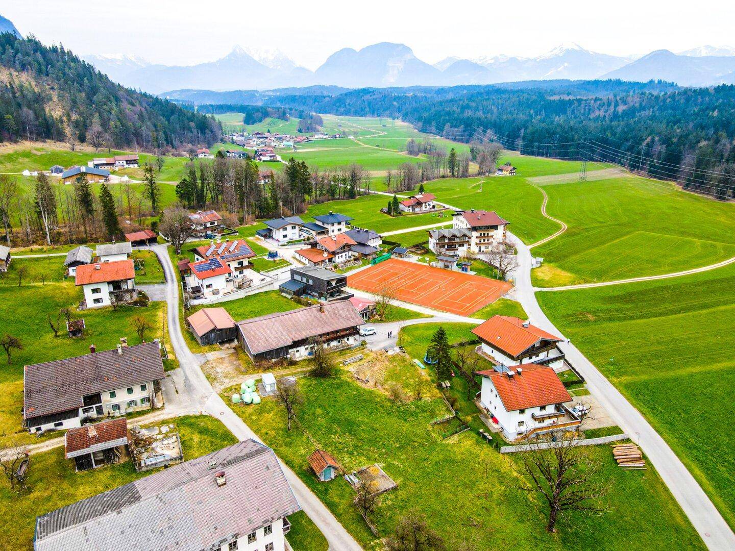 Ausblick auf das Grundstück