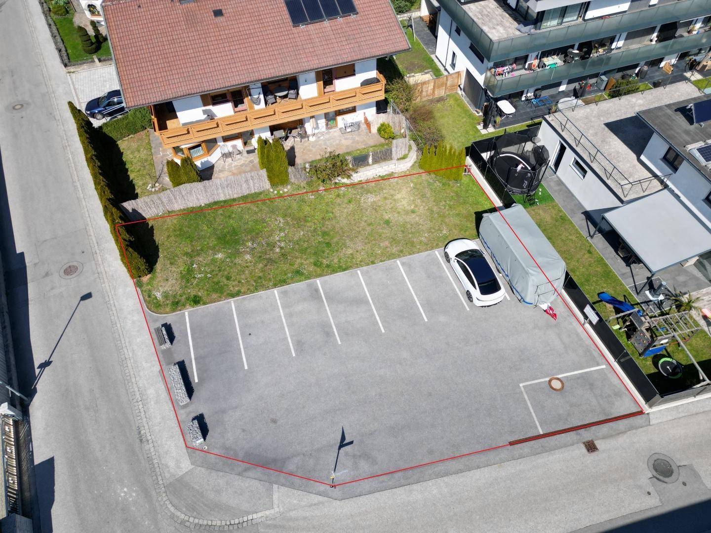 Sonniges Baugrundstück in Kematen – 407 m², sofort bebaubar, 10 Min. nach Innsbruck - Ansicht 3