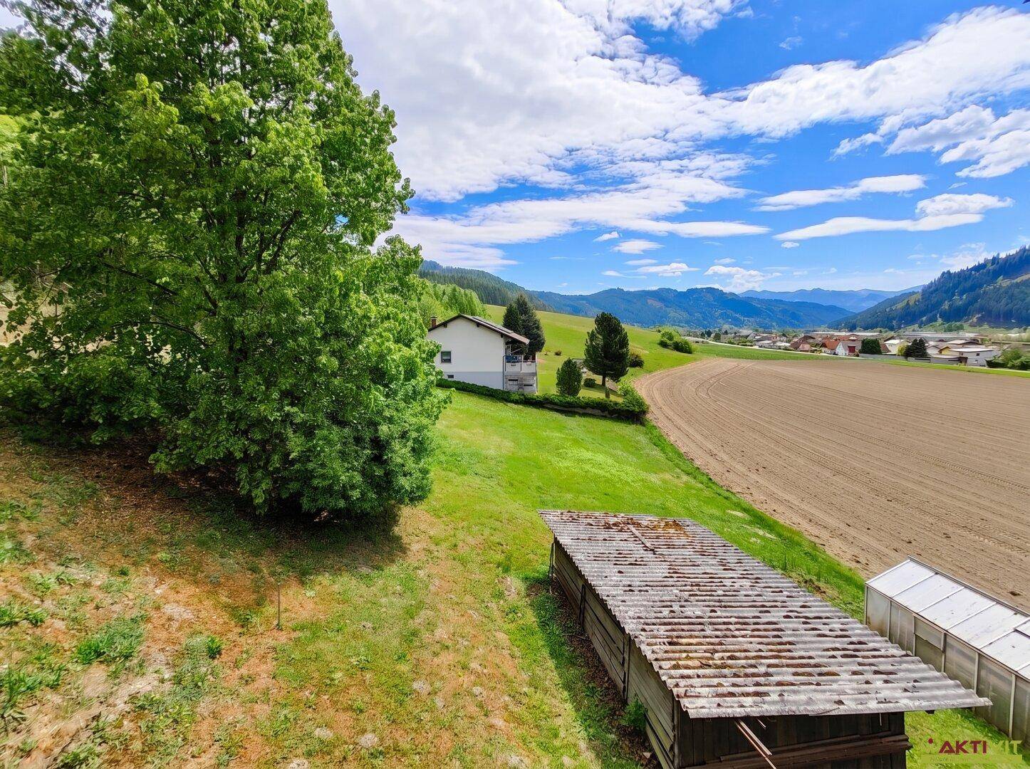 Sonniges Baugrundstück mit rund 1.200 m² und Bergblick im Liesingtal. - Ansicht 5