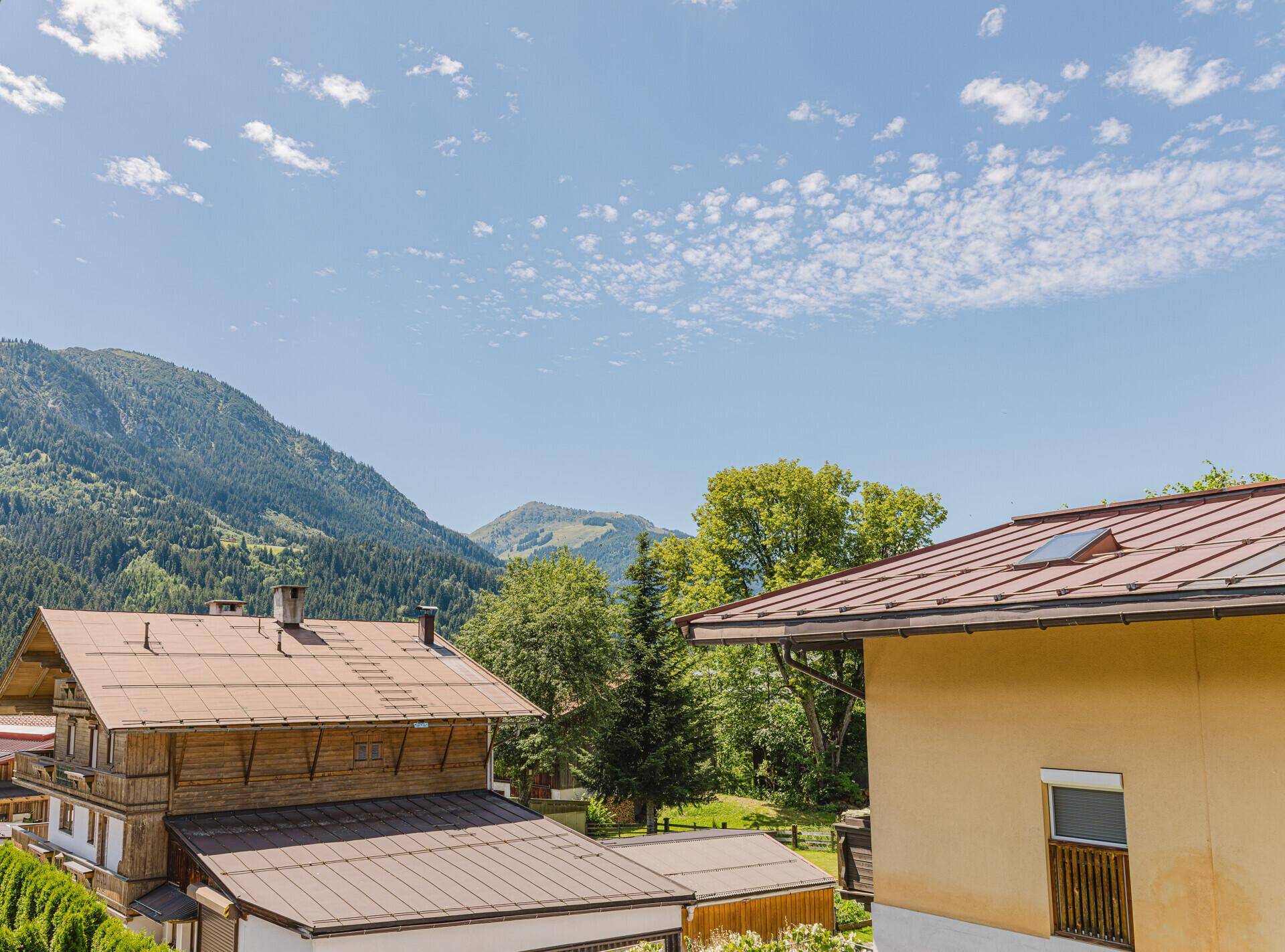 Der Ausblick vom Balkon