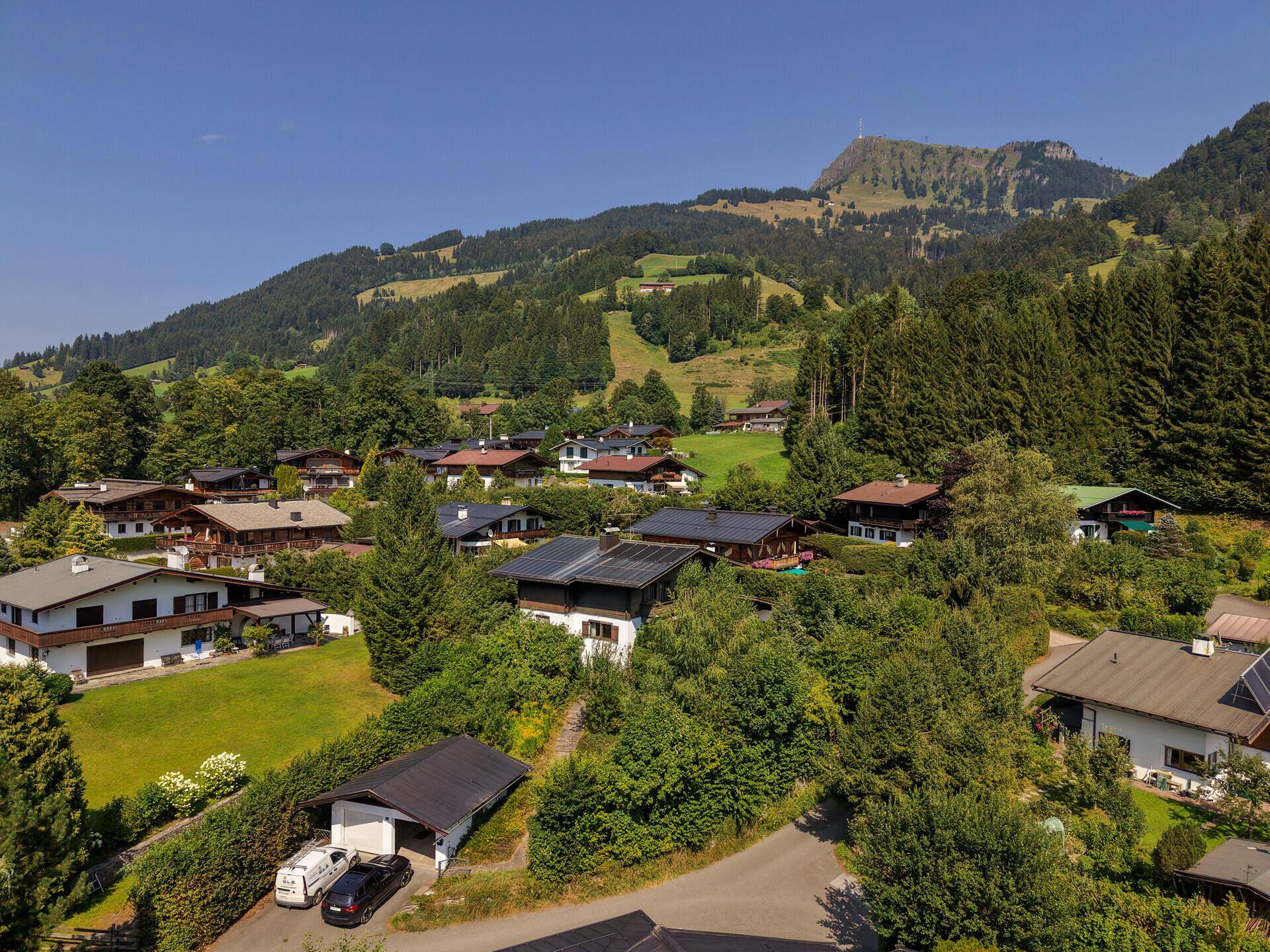 Mit Blick aufs Kitzbüheler Horn