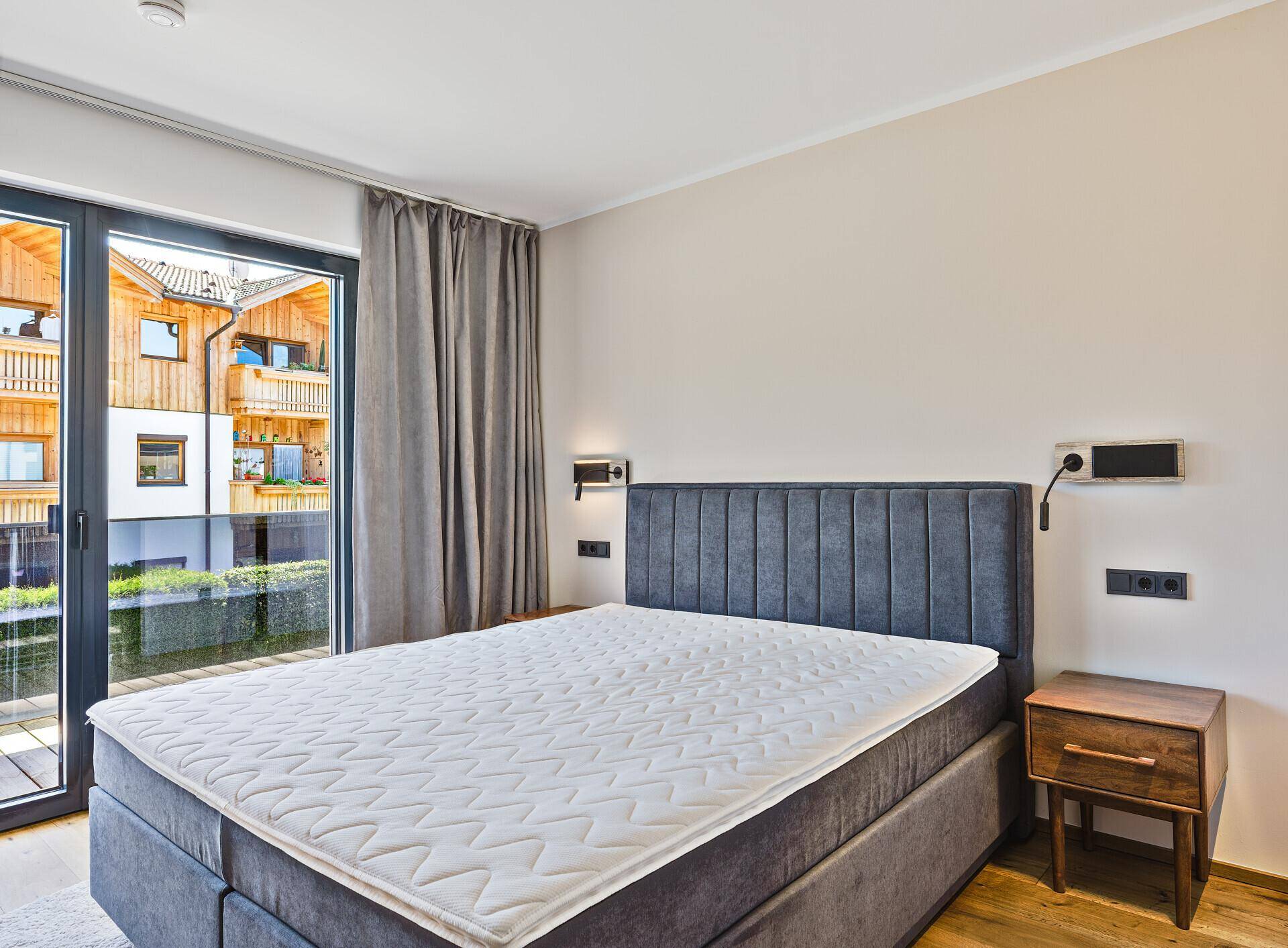 der Blick aus dem Schlafzimmer