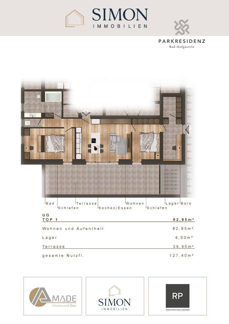 Wohnungsplan Top 1
