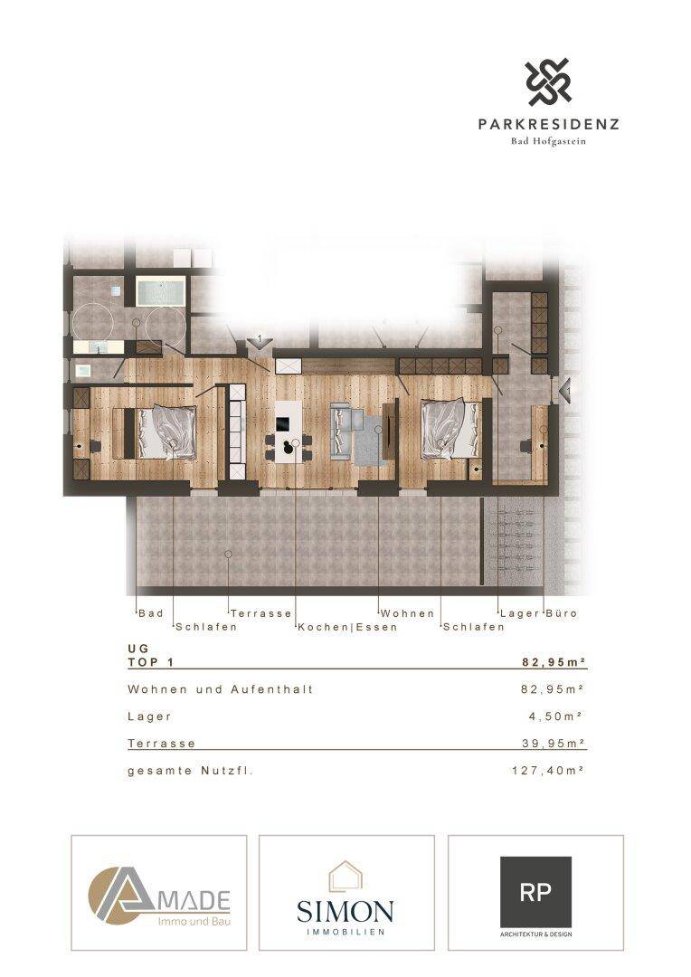 Wohnungsplan Top 1