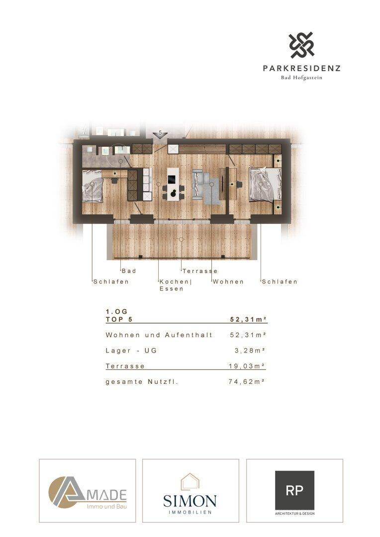 Wohnungsplan Top 5