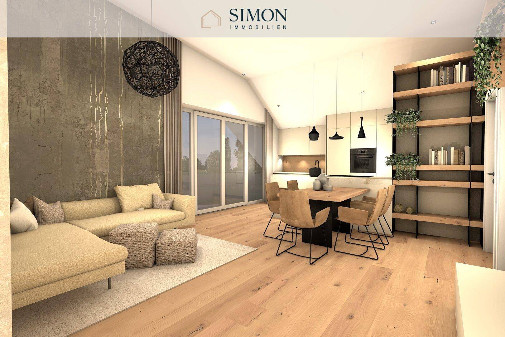 Visualisierung Wohnzimmer Sendlhofer Design