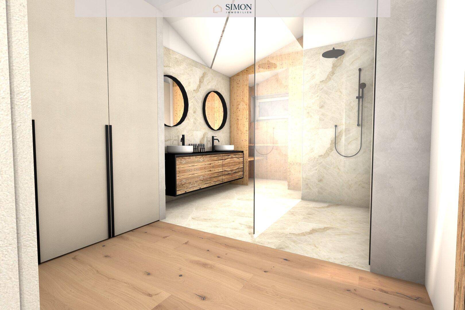 Innenraumrendering - Badezimmer