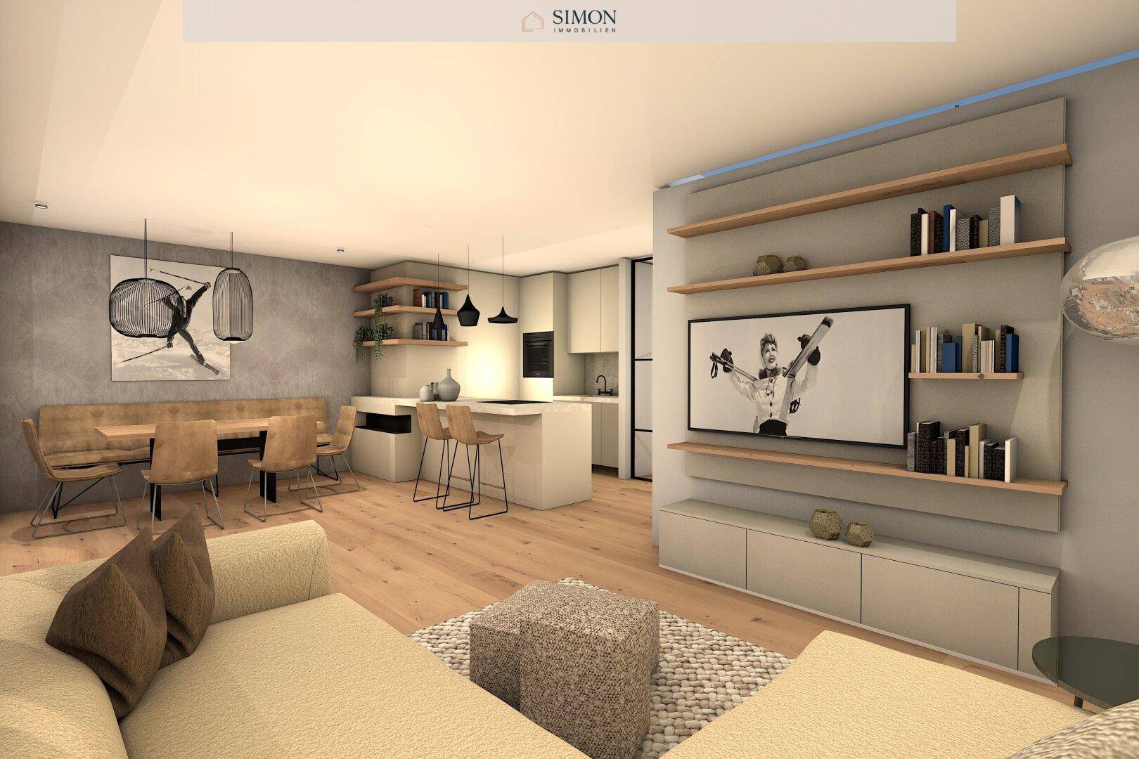 Innenraumrendering - Küche