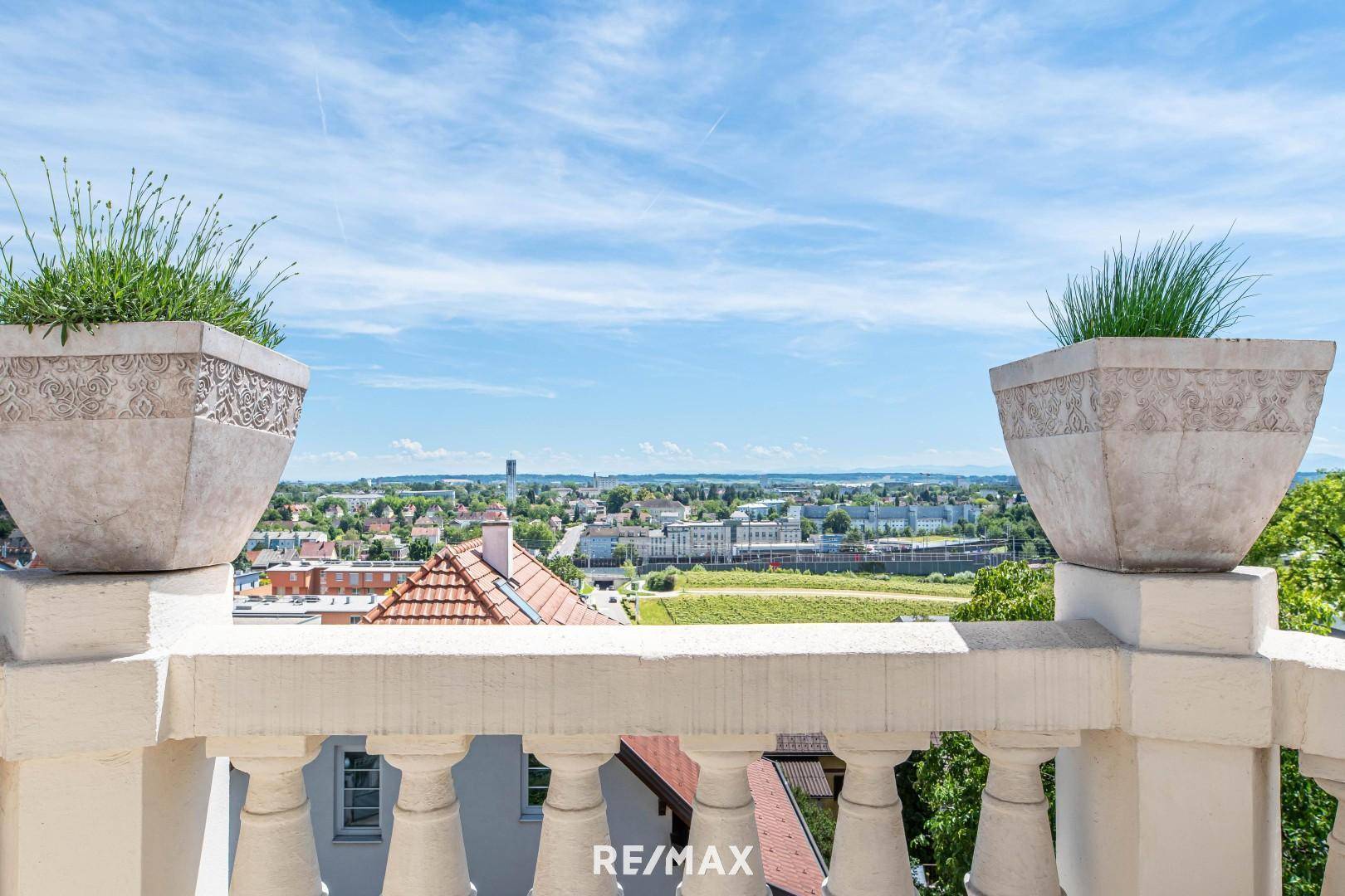 Ausblick Balkon